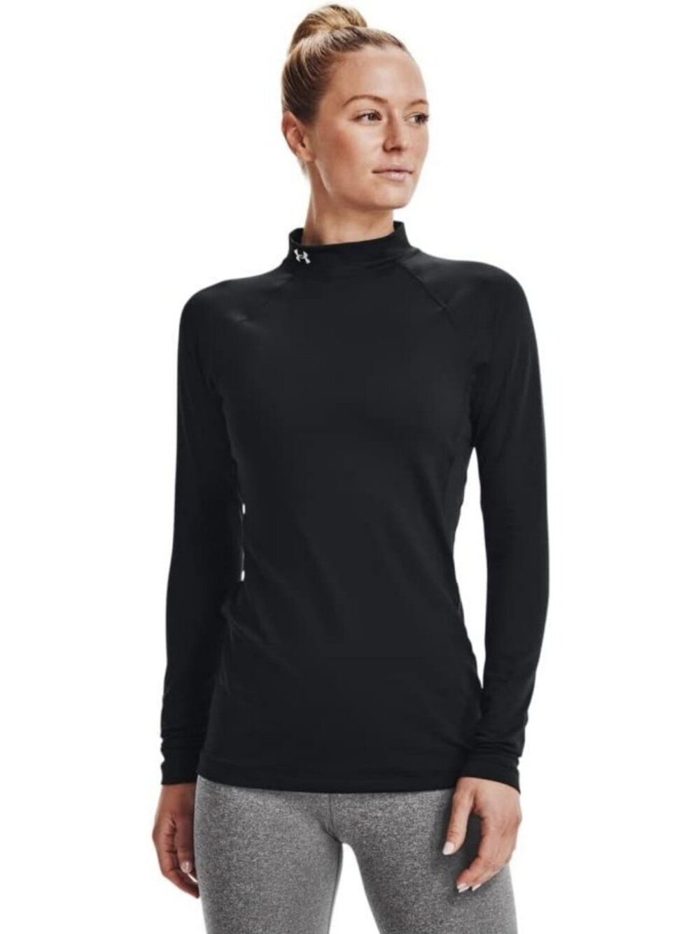 Stylish Women's Mock Neck T-Shirt - Comfortable, Versatile, Perfect for Layering